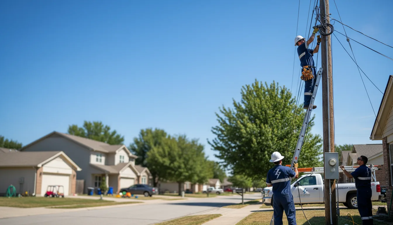 Residential electrician providing installation services in Petersburg, TX